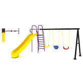 Huitich Outdoor Playground Equipment for 6 Children Slide & Swings - Mumzar